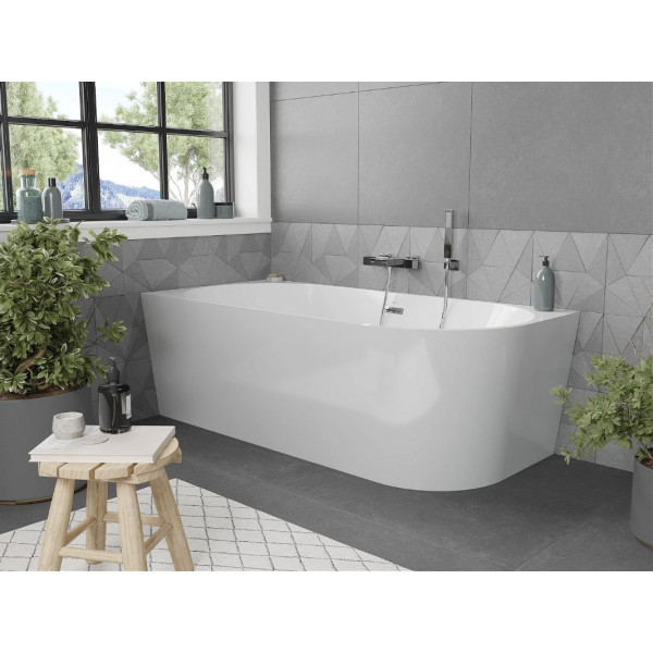 Ванна кутова MEXEN MIA 170x80 WHITE акрилова ліва