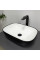 Умивальник (раковина) VBI RAVENNA BLACK WHITE GLOSSY накладний