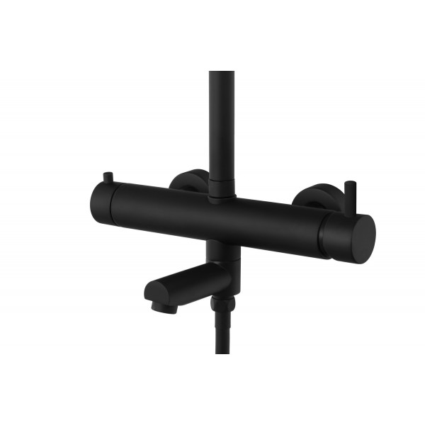 Душовий гарнітур CORSAN LUGO BLACK MATT з виливом *
