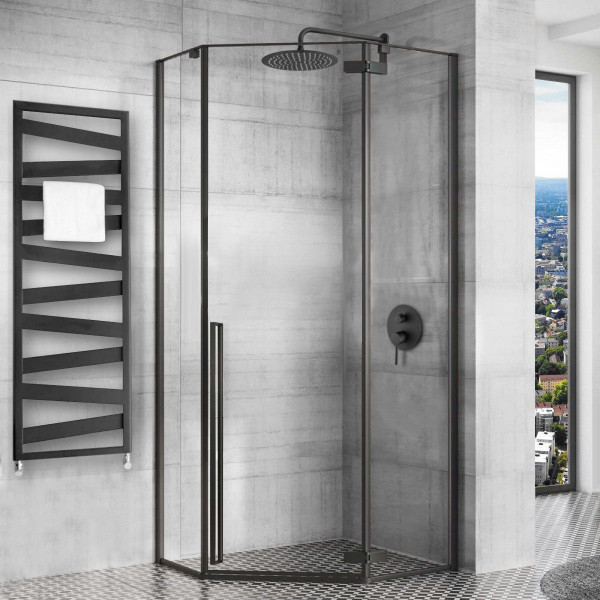 Душова кабіна REA DIAMOND 100х100 BLACK