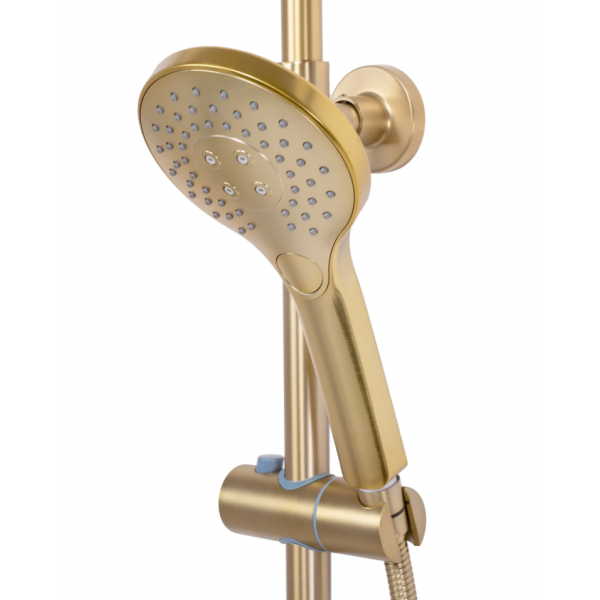 Душовий гарнітур REA VINCENT BRUSHED GOLD матове золото з термостатом