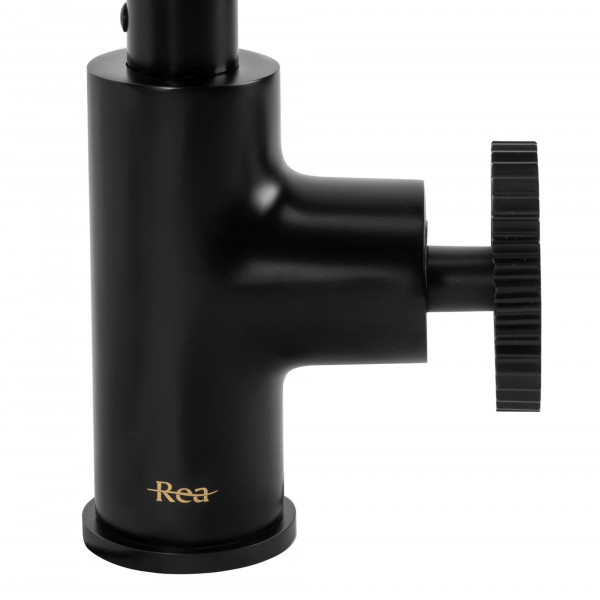 Змішувач для кухні REA VERTIGO SIDE BLACK чорний