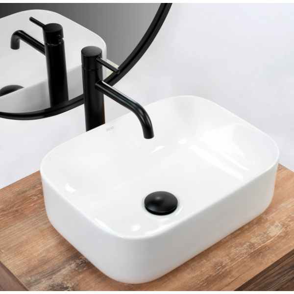 Умивальник (раковина) REA DEMI MINI WHITE білий накладний