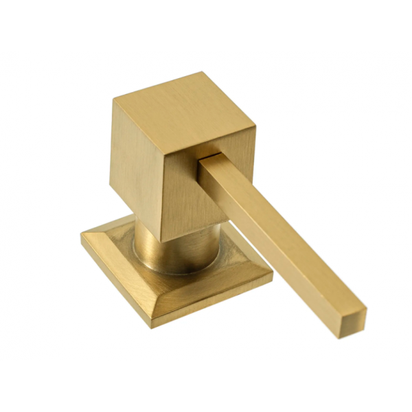 Врізний дозатор для рідини REA BRUSHED GOLD 330мл. квадратний *
