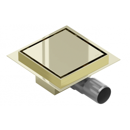Трап для душу MEXEN FLAT 15х15 GOLD золотий квадратний *