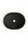 Умивальник (раковина) MEXEN VIKI BLACK MATT DIAMOND GOLD накладний