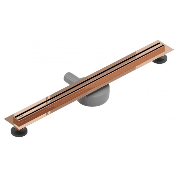 Трап для душу MEXEN FLAT 60 SLIM ROSE GOLD 360 ° золото рожеве