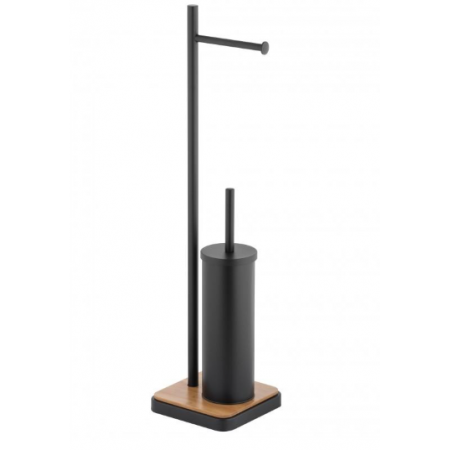 Стійка для йоржика та туалетного паперу YOKA DYKA BLACK BAMBOO