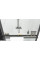 Душова стінка REA BLER-1 120 BLACK з полицею EVO