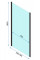 Душова кабіна REA RAPID SWING 80x120 BLACK