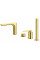 Змішувач для ванни KOHLMAN EXPERIENCE BRUSHED GOLD на борт ванни *