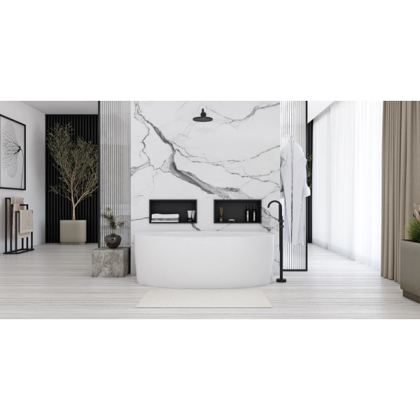 Ванна пристінна REA MALTA 170х88 WHITE акрилова