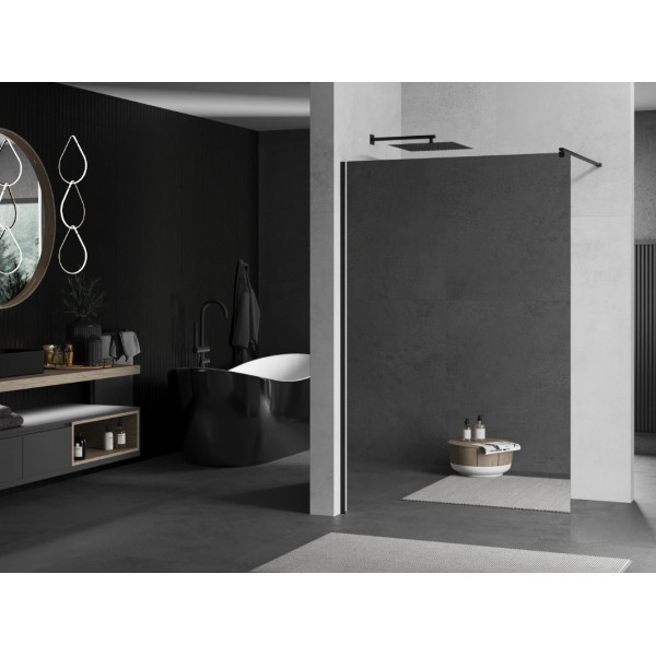 Душова стінка MEXEN KIOTO 140 MIRROR BLACK