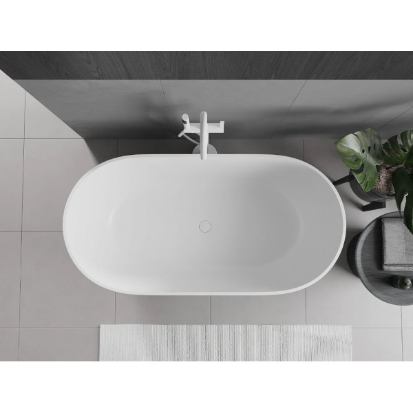 Ванна окрема MEXEN RIMINI 150х75 WHITE MATT з штучного каменю