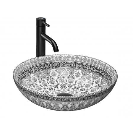 Умивальник (раковина) REA ARTE DARK GREY сірий накладний