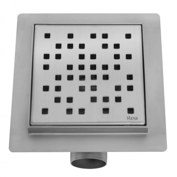 Трап для душу REA DOTS 12x12 NICKIEL BRUSHED