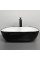 Умивальник (раковина) VBI RAVENNA BLACK WHITE GLOSSY накладний