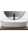 Умивальник (раковина) REA CLEO 61 WHITE BLACK EDGE накладний