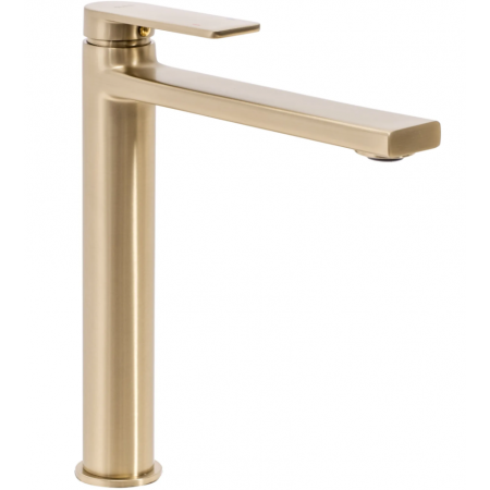 Змішувач для раковини (умивальника) REA VERSO BRUSHED GOLD високий *
