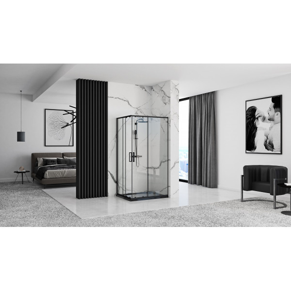 Душова кабіна REA PUNTO 80х100 BLACK
