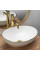 Умивальник (раковина) REA SOFIA WHITE GOLD EDGE накладний