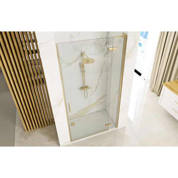 Душові двері REA HUGO 100 BRUSHED GOLD