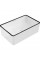 Умивальник (раковина) MEXEN NADIA 36 WHITE BLACK EDGE накладний *