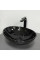 Умивальник (раковина) VBI PARMA BLACK MARMO GLOSSY накладний