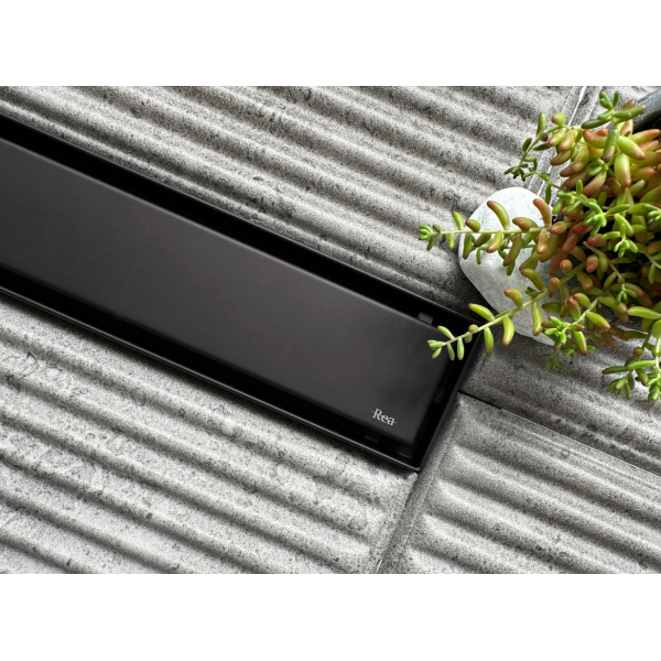 Трап для душу REA NEOX 70 PRO BLACK 2в1 чорний