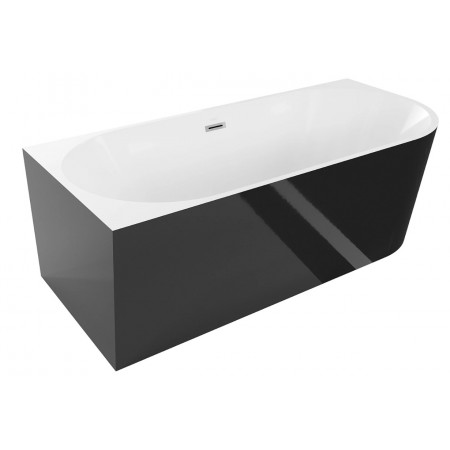 Ванна кутова MEXEN MIA 170x80 BLACK WHITE акрилова ліва