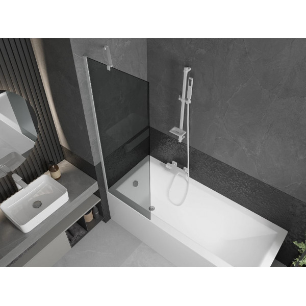 Шторка для ванни MEXEN NEXT 60 GRAPHITE WHITE постійна