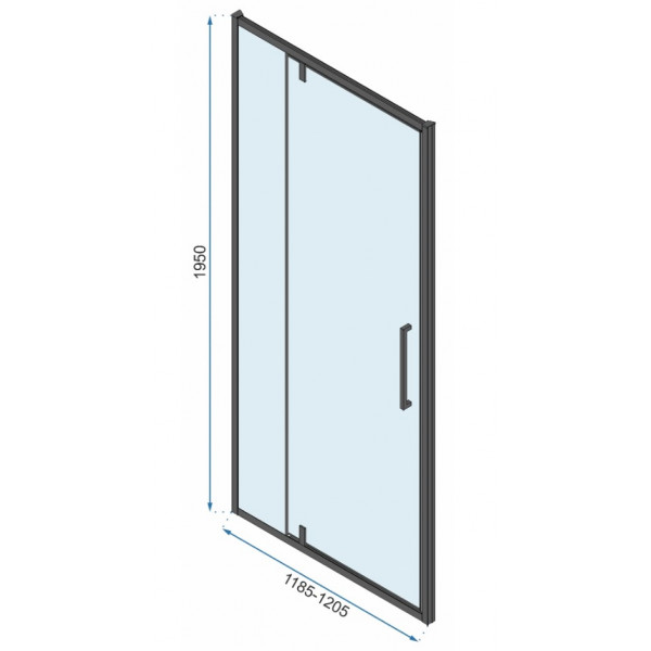 Душова кабіна REA RAPID SWING 80x120 BLACK