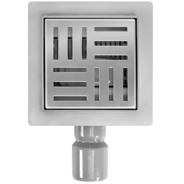 Трап для душу REA CROSS 12x12 NICKIEL BRUSHED