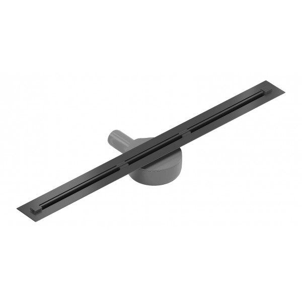 Трап для душу MEXEN FLAT 60 SUPER SLIM BLACK 360 ° чорний