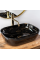 Умивальник (раковина) REA BELINDA BLACK MARBLE SHINY накладний