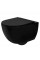 Підвісний унітаз REA CARLO MINI RIMLESS FLAT BLACK MATT чорний