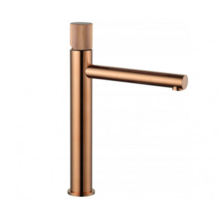 Змішувач для раковини (умивальника) MEXEN ELBA ONE ROSE GOLD золотий рожевий високий