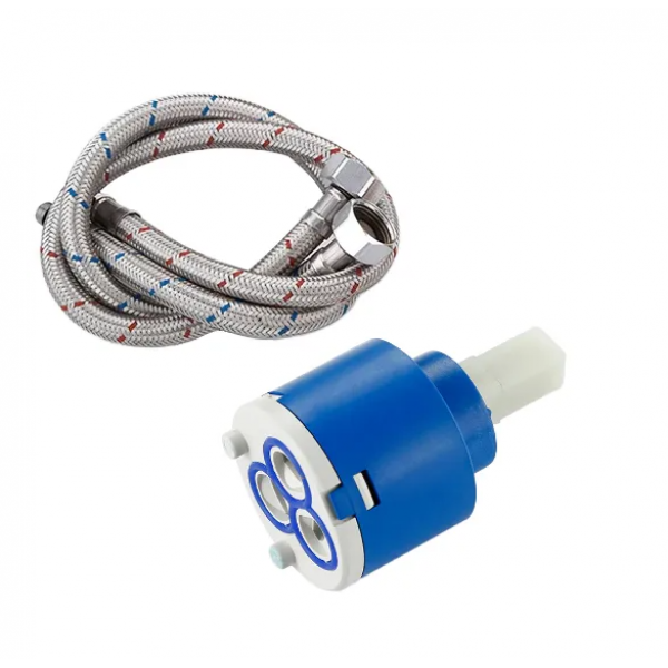 Змішувач для раковини (умивальника) REA BLOOM WHITE GOLD низький