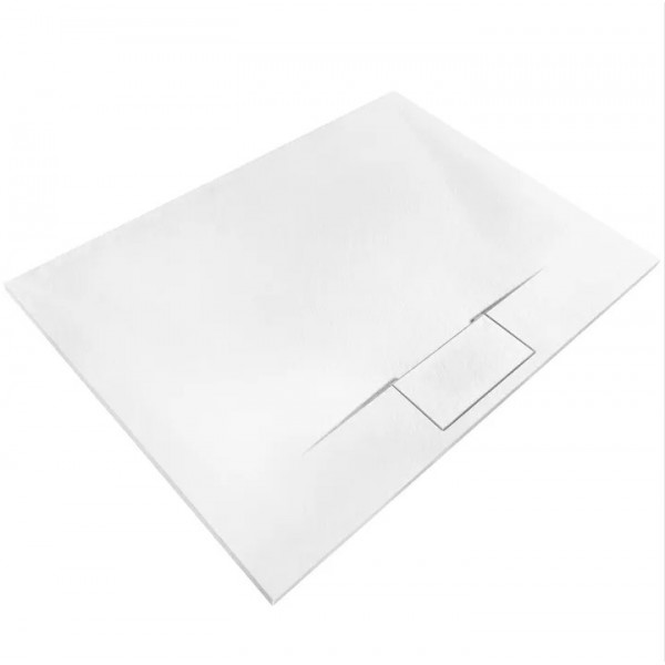 Душовий піддон REA BAZALT 80x120 LONG WHITE