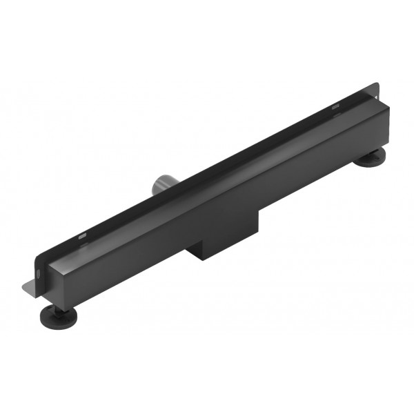 Трап для душу MEXEN FLAT 60 WALL BLACK 2в1 настінний чорний