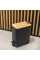 Кошик для сміття YOKA MOBY BLACK BAMBOO 5л. для ванної кімнати