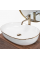 Умивальник (раковина) REA CLEO 61 WHITE GOLD EDGE накладний