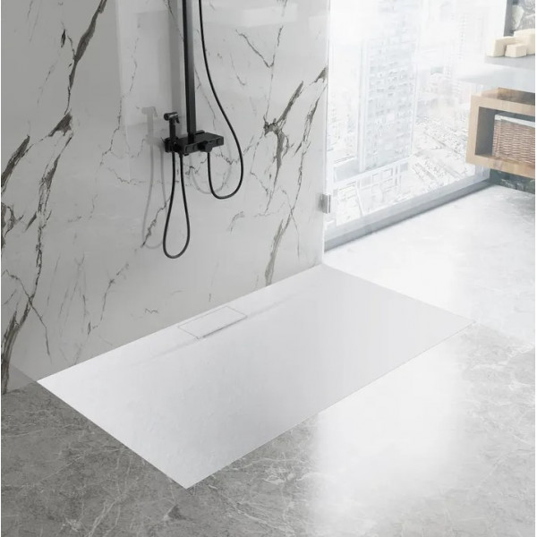 Душовий піддон REA BAZALT 90x120 LONG WHITE