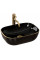 Умивальник (раковина) REA BELINDA BLACK GOLD EDGE накладний *