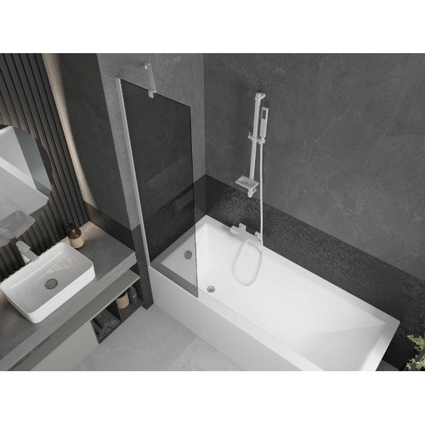 Шторка для ванни MEXEN NEXT 50 GRAPHITE WHITE постійна