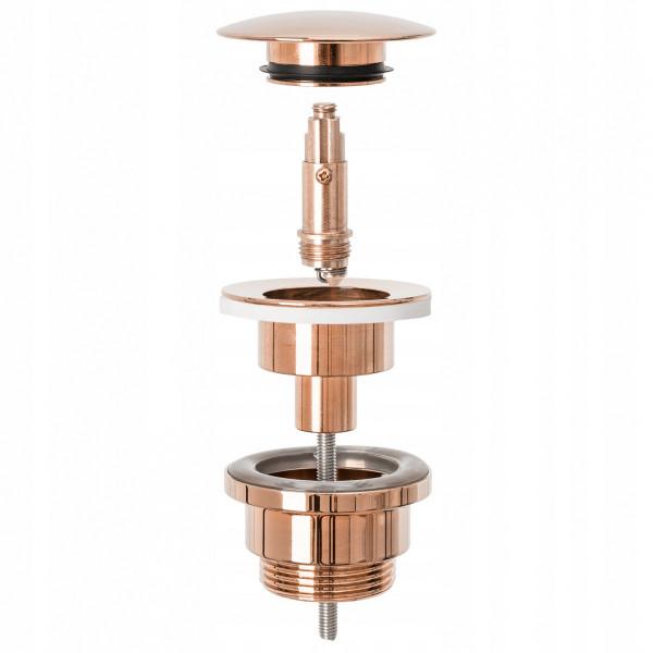 Донний клапан для раковини REA CLICK-CLACK ROSE GOLD універсальний *