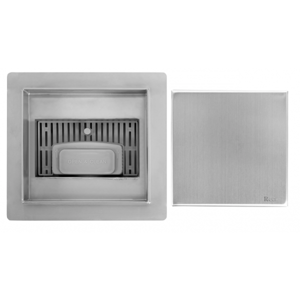Трап для душу REA NEO 15X15 NICKIEL BRUSHED