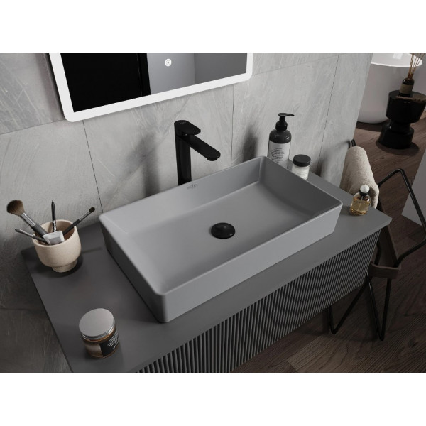 Умивальник (раковина) MEXEN NADIA 60 LIGHT GREY MATT сірий накладний
