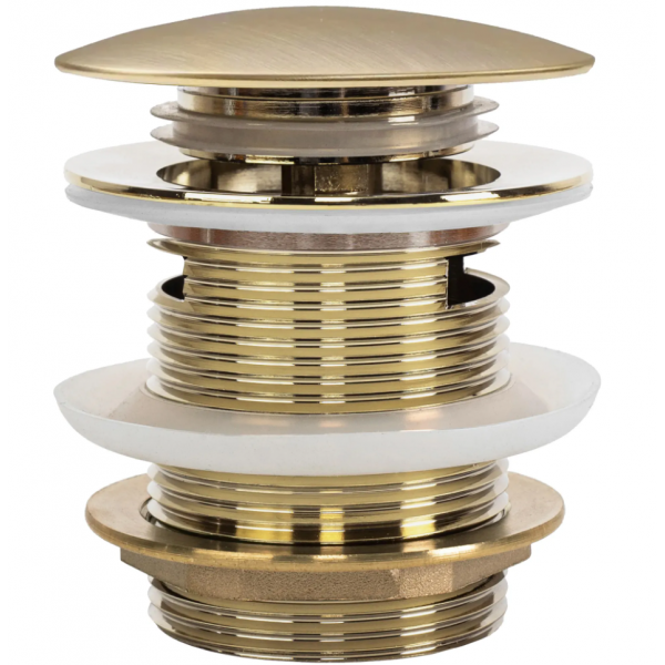 Донний клапан для ванни REA CLICK-CLACK BRUSHED GOLD *
