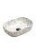 Умивальник (раковина) MEXEN RITA WHITE MARBLE MATT накладний